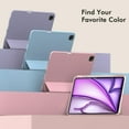 thumbnail image 7 of HCTian New iPad Air 13 Inch Case M3 2025/M2 2024 with Pencil Holder, Trifold Stand Smart Case with Soft TPU Back,Auto Wake/Sleep, 7 of 7