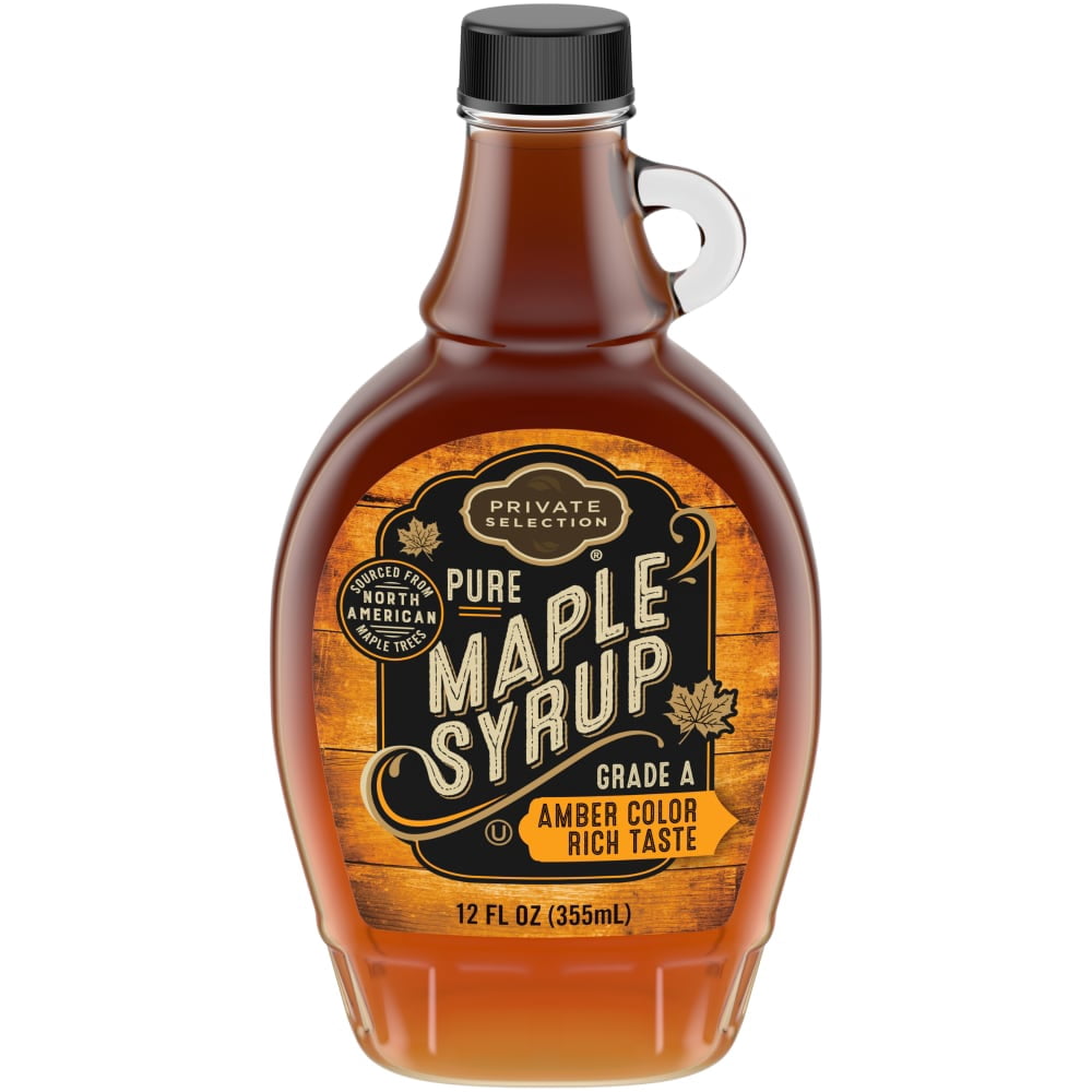 Private Selection Pure Grade A Amber Color Rich Taste Maple Syrup 12 fl oz - 3 count
