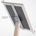thumbnail image 3 of M&T Displays Curved Menu Board, 8.5x11 inch Pale Rose Pedestal Sign Holder Floor Standing Aluminum Front Loading Easy Open Poster Message Advertisement Holder for Restaurant Cafe Hotel, 3 of 8