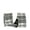 Black & White, variant on JAM Paper Metallic Christmas Silver Nylon Ribbon, 50yd x 2.5in, 1/Pack