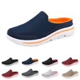 thumbnail image 2 of NOKIO Men's Backless L𝗈afers Breathable Mesh Walking Mules Shoes Comfort S𝗅ip On Garden Clog Slippers Wide Width Closed Toe Casual Sneakers Lightweight Walking Tennis Shoes, 2 of 9