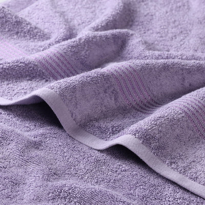 Superior Egyptian Cotton Absorbent 3-Piece Royal Purple Towel Set