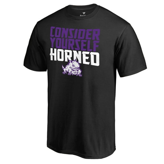 Men's Black TCU Horned Frogs Consider Yourself Horned T-Shirt