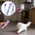thumbnail image 2 of Forestwhale Multifunctional Cat Teaser Wand 14.2in Interactive Cat Toy with Feather Type-C Rechargeable UV Light Boredom Relief, 2 of 6