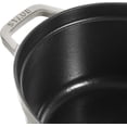 thumbnail image 4 of Staub Cast Iron 7-qt Oval Cocotte - White Truffle, 4 of 5