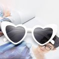thumbnail image 4 of Women Vintage Heart Shaped Sunglasses Anti-glare Sun Blocking Glasses For Women Girl(rose A), 4 of 4