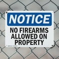 thumbnail image 5 of (2 Pack) No Firearms Allowed On Property OSHA Notice Sign 24 Inch X 18 Inch Plastic Sign, Weather Resistant, UV Protected for Workplace, Business, and Construction Site, Made in the USA, 5 of 8