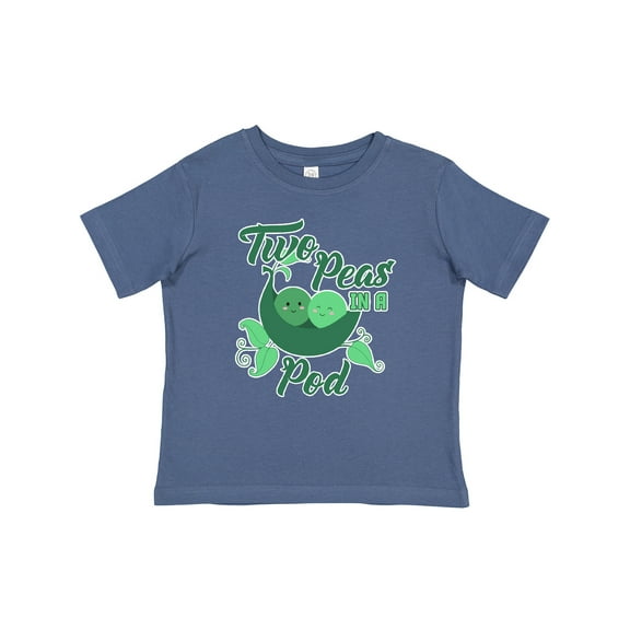 Inktastic Two Peas in a Pod with Faces Boys or Girls Baby T-Shirt