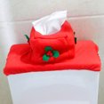 thumbnail image 3 of Juego De Fundas Para El Tanque Del Asiento Del Inodoro Alfombra antideslizante de 3 uds., conjunto de decoraciones navideñas para el baño, recuerdo de fiesta, 3 of 8