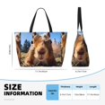 thumbnail image 4 of Easygdp Close-Up Curious Squirrel Bolsa de Viaje de Playa de Gran Capacidad, Bolsa Tote Perfecta para la Playa, Escapadas de Fin de Semana y Viajes, 4 of 7