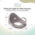 thumbnail image 3 of Dolu Nuve Toddler Toilet Training Seat Insert with High-Arched Backrest, Grey, 3 of 6