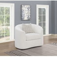 thumbnail image 2 of Rainn Boucle Upholstered Sloped Arm Accent Chair Latte, 2 of 12
