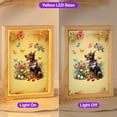 thumbnail image 2 of Doberman Pinscher Celebrates Spring and Enjoys a Happy Easter Acrylic Plaque with Wood Photo Frame Box Doberman Dog Lover Gifts Light Box - 02001, 2 of 5