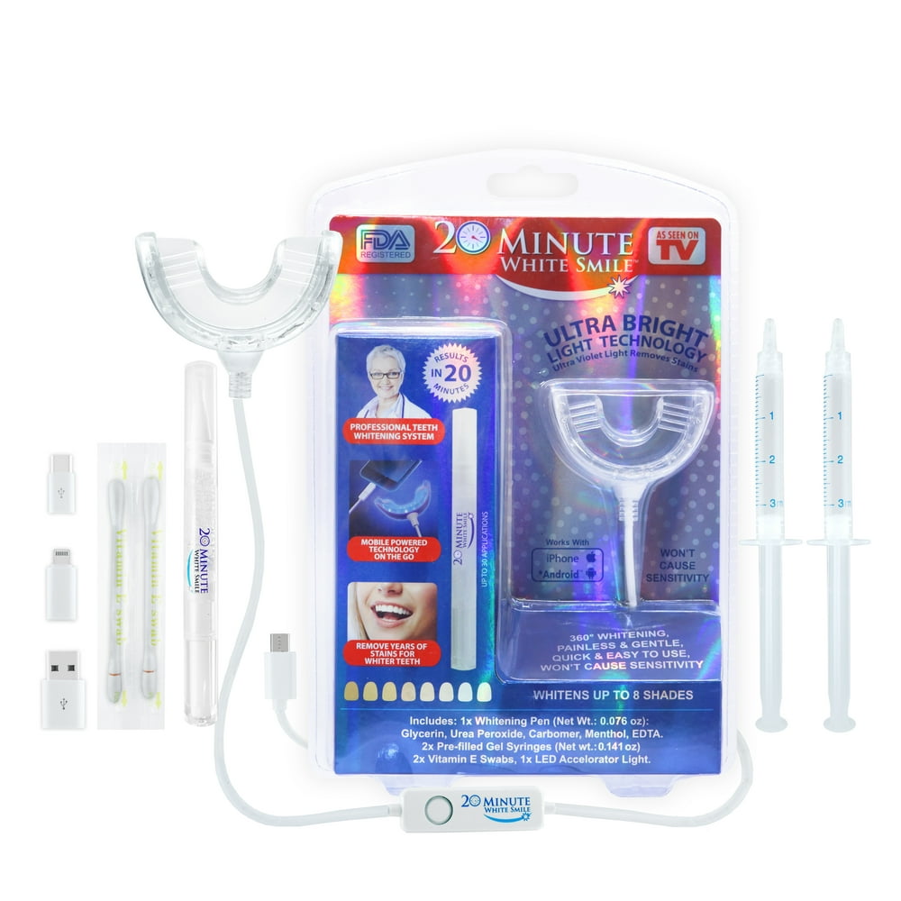 20 Minute White Smile Teeth Whitening Kit, As Seen on TV