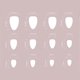 thumbnail image 3 of 24Pcs Almond Fake Nail Press On Nail Artificial Nail False Nail Glues On Nail Striped Designs French Nail Tips Gifts, 3 of 4