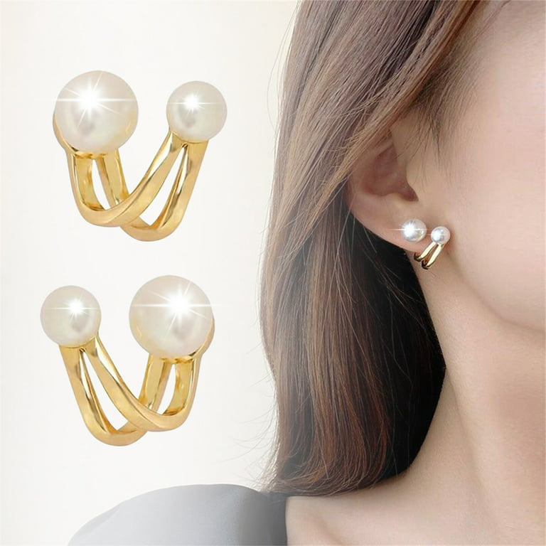 French Retro Flower Pearl Earrings Female S925 Silver Needle Light Luxury  Earrings High End Temperament Jewelry