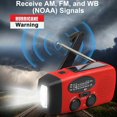 thumbnail image 2 of MesaSe Hand Crank Emergency Radio  Portable Radio Solar Powerd AM FM WB NOAA Weather Radio with SOS Alarm  Cell Phone Charge, 2 of 9