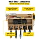 thumbnail image 3 of VEVOR Organizador de herramientas electricas, soporte para taladro de montaje en pared, 5 ranuras para colgar taladro, estación de carga de taladro, almacenamiento de taladro inalámbrico de 2 estante, 3 of 9