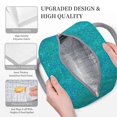 thumbnail image 3 of Easygdp Blue Green Glitter Bolsa de Almuerzo Insulada Grande, Forro de Aluminio, Diseño Espacioso, a Prueba de Fugas, Ideal para Trabajo, Picnics, Viajes y Actividades al Aire Libre, 3 of 6