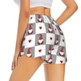 thumbnail image 3 of Goofa Gnomes and Hearts Printed Women 2 in 1 Running Shorts,Quick Dry Athletic Workout Shorts,High Waisted Athletic Shorts with Liner Pockets-Medium, 3 of 9