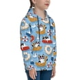 thumbnail image 3 of Picia Dogs With Pool Floats Pattern Youth Hoodie - Warm Pullover Sweatshirt with Kangaroo Pocket, Ideal for Boys and Girls-Medium, 3 of 6