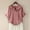 Pink, variant on Olyvenn Women's Lightweight Loose Babydoll Tops Collar Button Down Linen Shirts Top Blouse Short Sleeve Summer Loose Shirts Black M