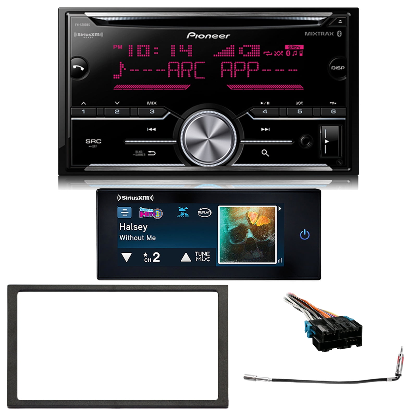 Pioneer Double DIN CD Bluetooth SiriusXMReady Receiver, Enrock 2DIN