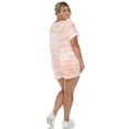 thumbnail image 4 of White Mark Women's Plus Size 2 Piece Top & Shorts Lounge Set, 4 of 6