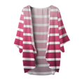 thumbnail image 4 of KALE Cardigan Sweaters for Women Floral Print Puff Sleeve Buttons Cardigan Cover up Casual Blouse Tops Pink, 4 of 4