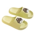 thumbnail image 4 of Women Cute Cartoon EVA Slide Sandals Platform Lightweight Non-Slip for Pool Beach Travel Comfort Green,Size 3.5-5, 4 of 8