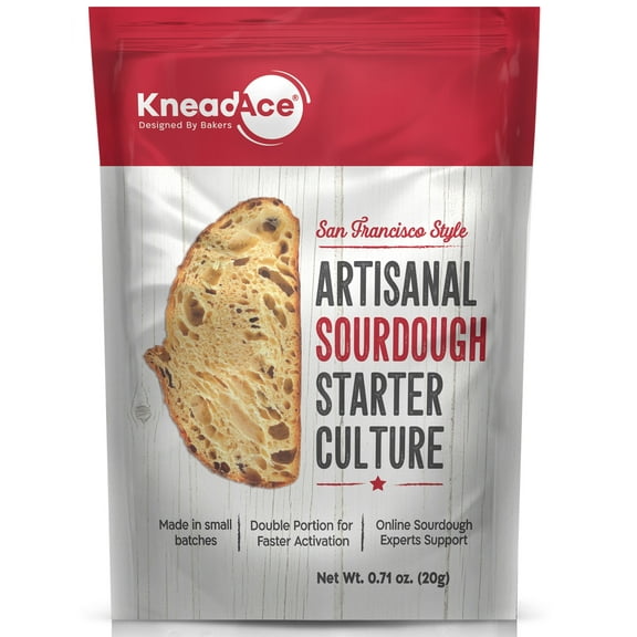 KneadAce Sourdough Starter Culture Fast Acting Sour Dough Starter for Homemade Bread Baking 0.71oz