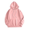 thumbnail image 7 of Fall Sweatshirts for Women Long Sleeve Kangaroo Pocket Drop Shoulder Pullovers Top L, 7 of 7