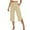 Beige, variant on Gunia Women'S Capri Pants High Waisted Capris For Casual Wide Leg Yoga Pants Loose Stretch Workout Pants With Pockets Summer Pants