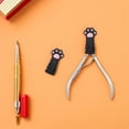 thumbnail image 1 of NIYANGLE 10 Pcs Manchons Réutilisables en Silicone pour Ciseaux à Cuticules Noirs, 1 of 6