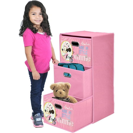 minnie mouse collapsible storage trunk