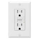 thumbnail image 1 of GFCI Outlet 15 Amp, Self-Test GFI Electrical Outlet, Tamper GFCI Receptacle with Wall Plate, 1 of 5