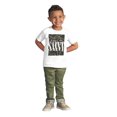 thumbnail image 3 of He's A Saint Leopard Print Chains Toddler Boy Girl T Shirt Infant Toddler Brisco Brands 6M, 3 of 5