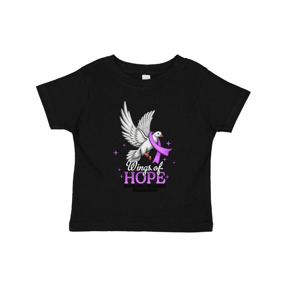 Inktastic Wings of Hope Domestic Violence Awareness with Dove Boys or Girls Toddler T-Shirt