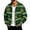 Green, variant on Christmas Corduroy Zip Up Jacket for Men Long Sleeve Xmas Print Sweatshirts Collared Casual Overshirts with Pockets Ribbed Texture Fall Winter Outwear