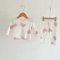 thumbnail image 2 of Gubotare Teen Girl Pajamas Posh Girls Pajamas - PJs for Kids Made of Soft Material, Long Sleeve Toddler PJs & Matching Girls Pajama Sets 4T 5T (White,4-5 Years), 2 of 5