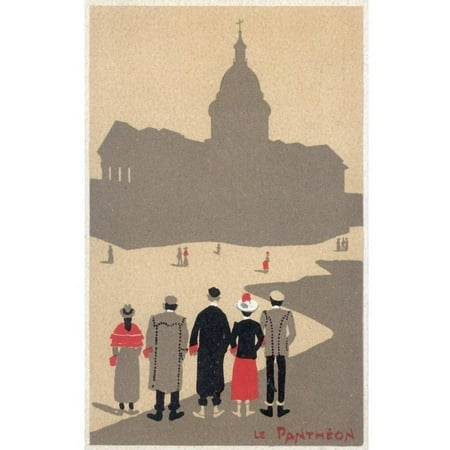 Paris, France - Le Pantheon Art Deco Sce
