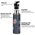 thumbnail image 3 of Yayeee 33oz Insulated Water Bottle Double Wall Stainless Steel with Flip Straw Lid, Starry Fireworks Pattern, 3 of 7
