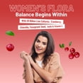 thumbnail image 5 of Women’s Flora 60 Capsules | Intimate Flora for Women | 20 billion CFU added with 15000mg Cranberry, Vitamin C, Fenugreek, Chlorella & inulin | Bio Cultures for Women's Intimate Flora by Prowise, 5 of 8