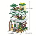 thumbnail image 4 of Street View Coffee Shop Micro Particle Series Adult High Difficulty Building Block Set Valentine's Day Gift Birthday Gift Desktop Decoration Collection (1025pcs), 4 of 5