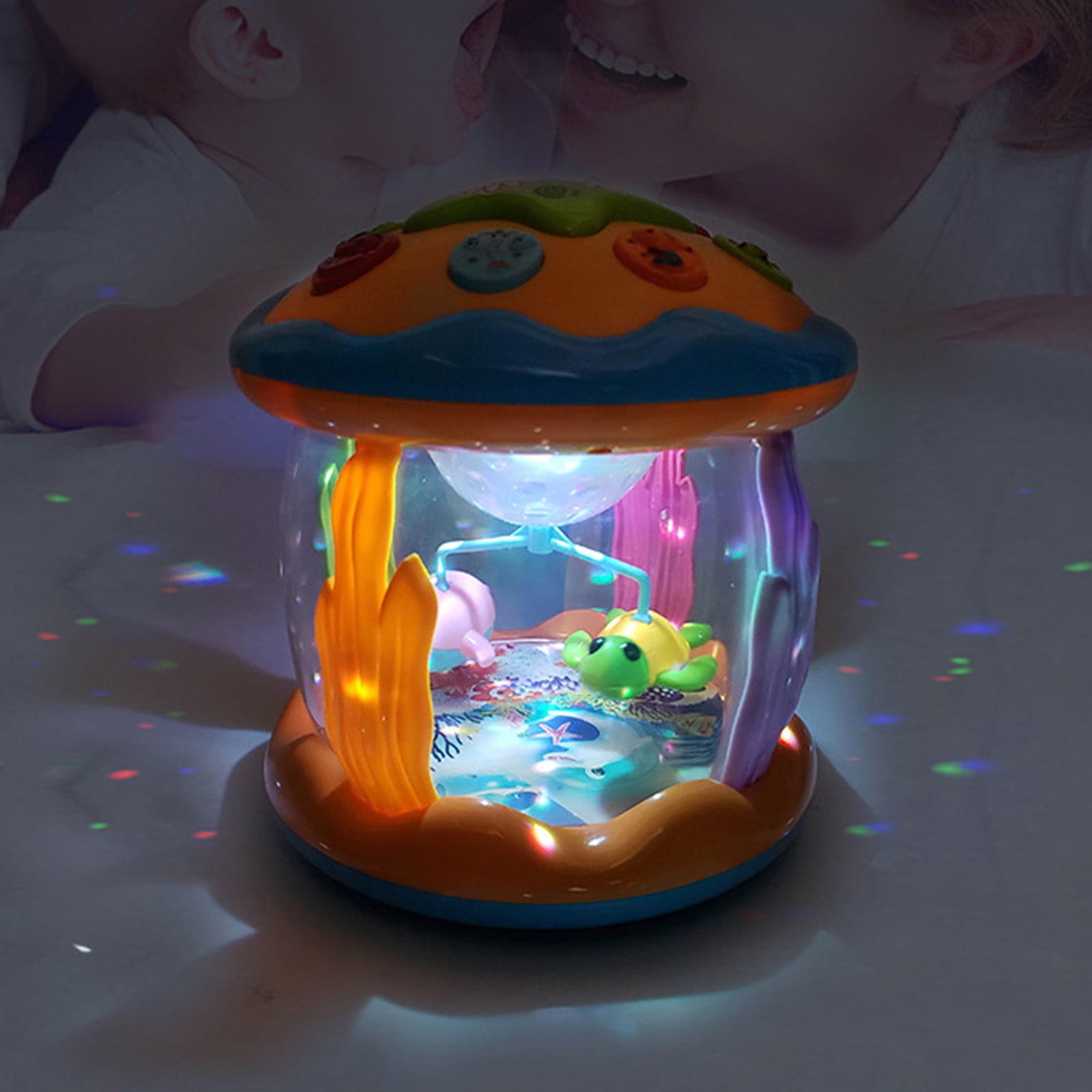 Ocean Projector Baby Toy - Rotating Light & Music Toy for Crawling | 360Â° Underwater Adventure for 6-24 Months | Interactive Learning & Sensory Playâ