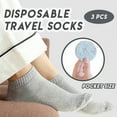 thumbnail image 6 of Fesfesfes Disposable Travel Socks Unisex Stretchy Socks Breathable Socks, 6 of 8