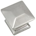 thumbnail image 2 of Strategic Brands 83528 Satin Nickel Poise Large Knob with Back Plate, 2 of 2