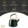 thumbnail image 3 of Thyme & Table Stainless Steel 1.8L Stovetop Tea Kettle - Hunter Green, 3 of 10
