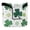Clover with Green Plaid, variant on Haosy Clover with Green Plaid Golf Mallet Putter Cover Strong Magnetic Leather Golf Club Headcover Closure