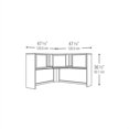 thumbnail image 3 of Bush Business Furniture Series A 48" Corner Hutch in Light Oak, 3 of 3